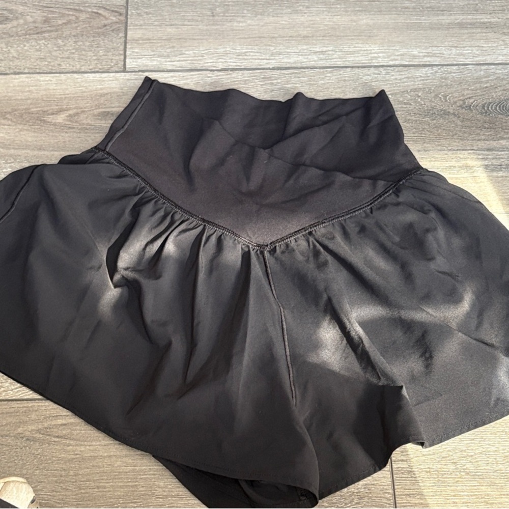 aerie Black Athletic Skort Shorts